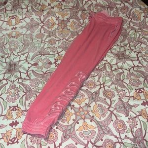 PINK velour joggers